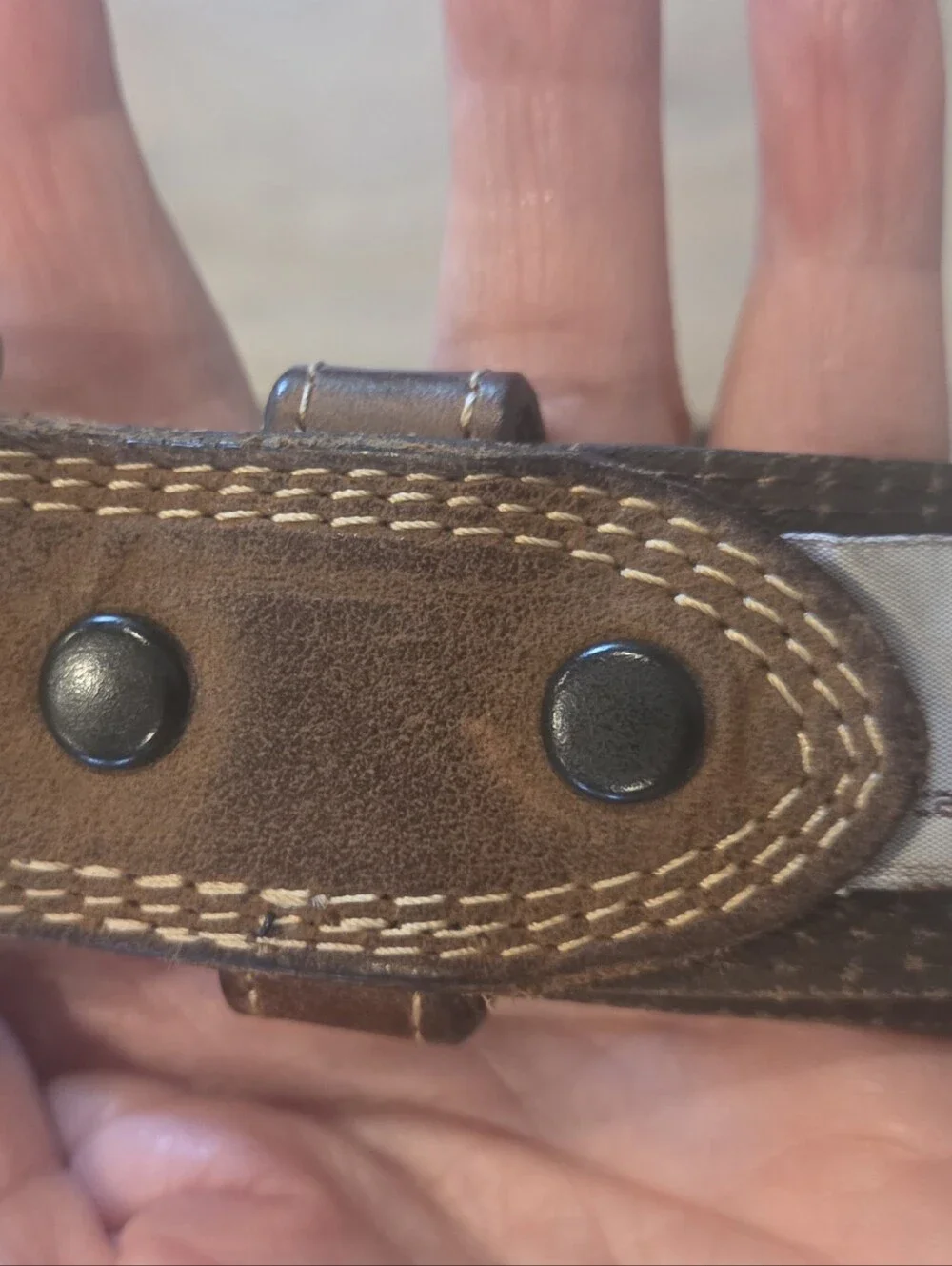 Carhartt Men’s Work Belt Brown Full Grain Leather Soft 44-46